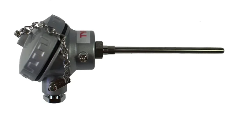 Thermocouple with a small terminal head