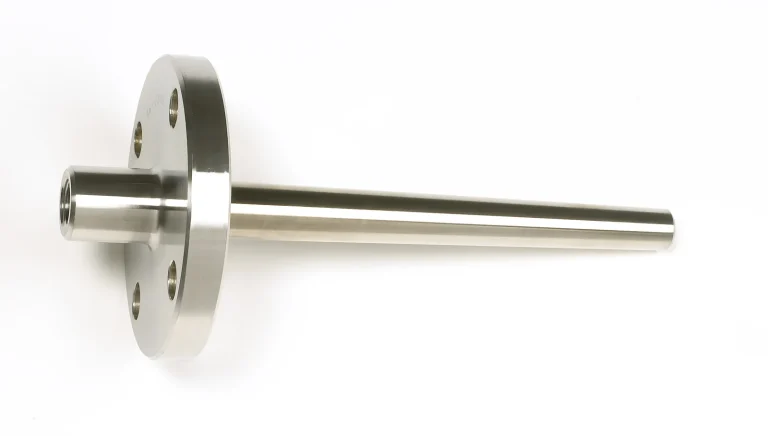Barstock flanged thermowell with a tapered stem