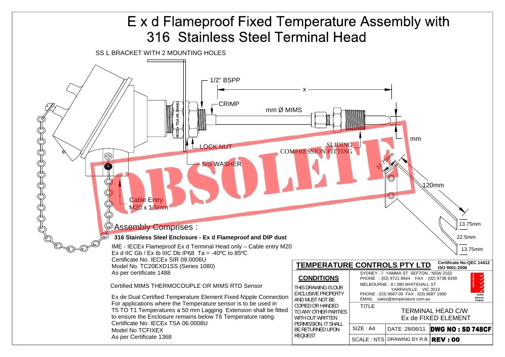 First page of Sd 748CF - OBSOLETE