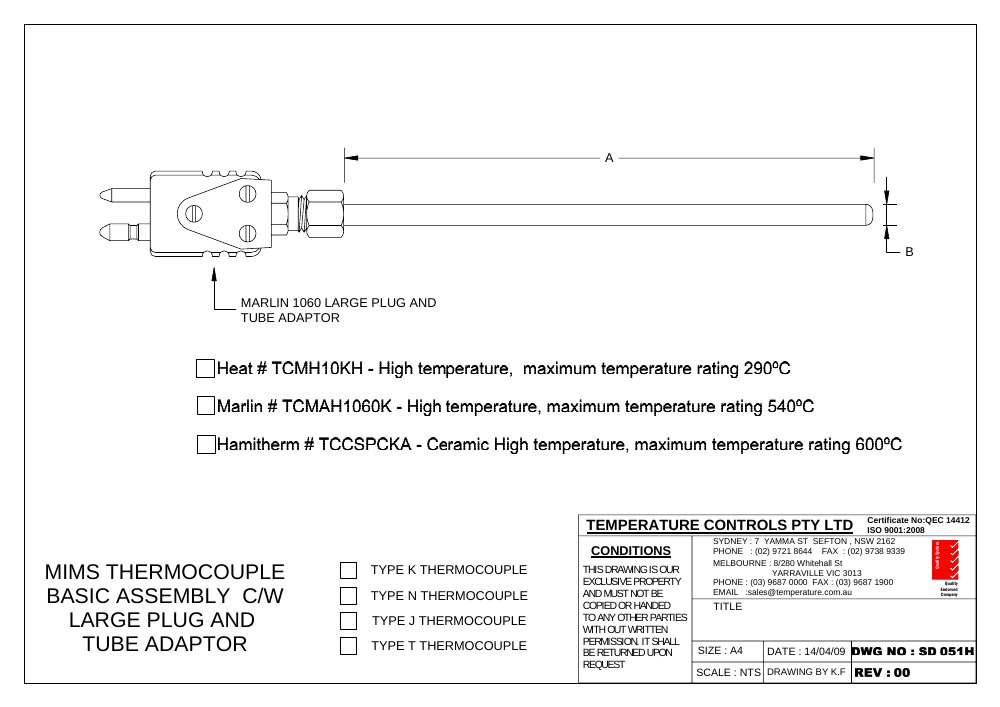 First page of SD 051H