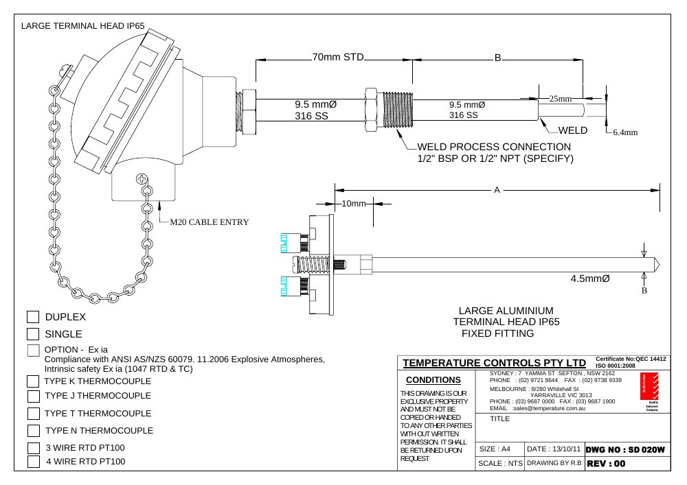 First page of SD 020W