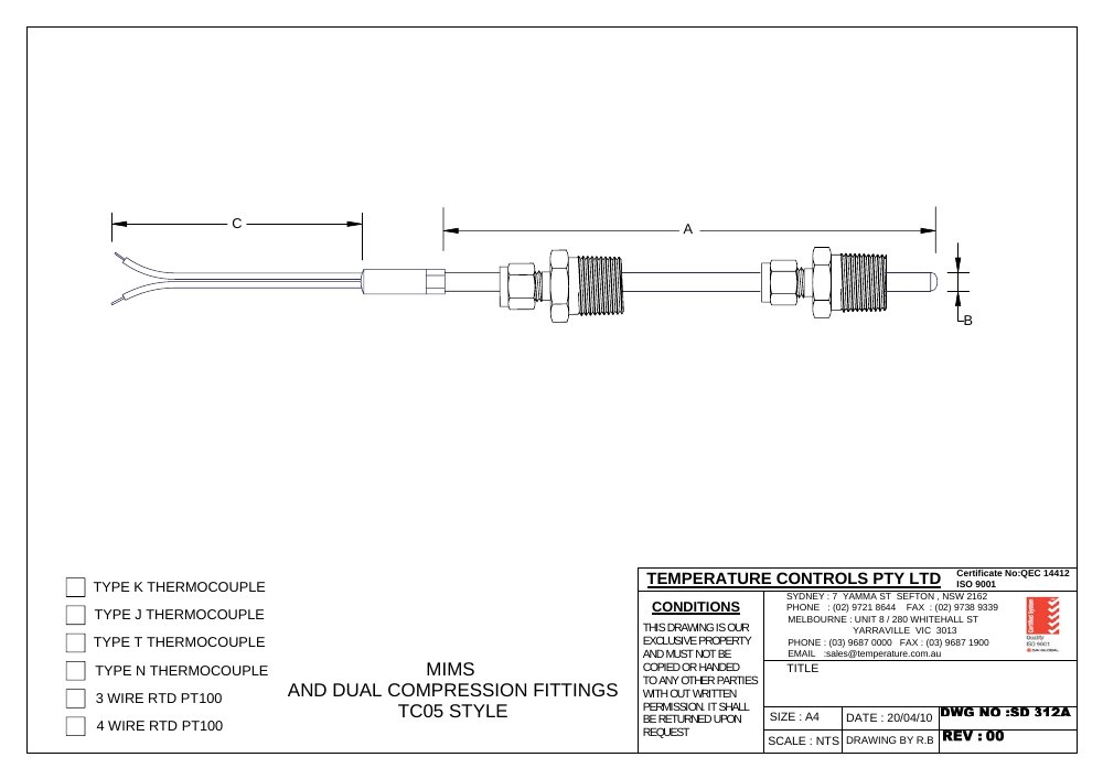 First page of SD 312A