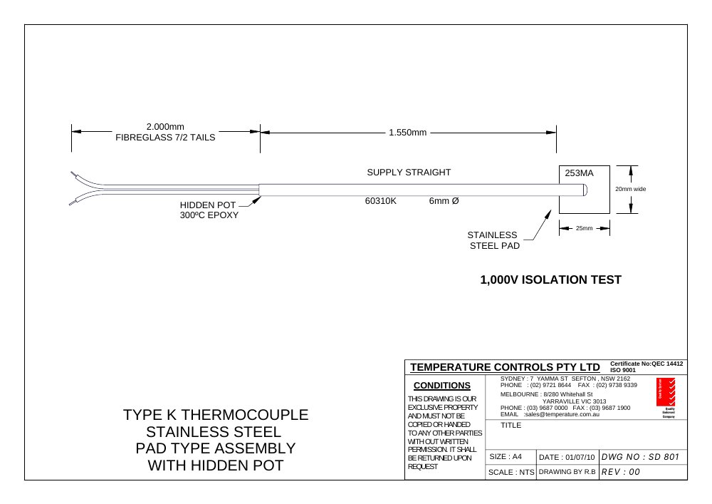First page of SD 801
