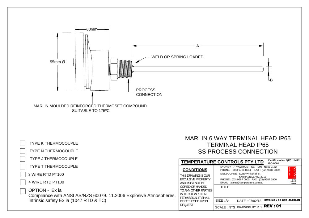 First page of SD 002- MARLIN