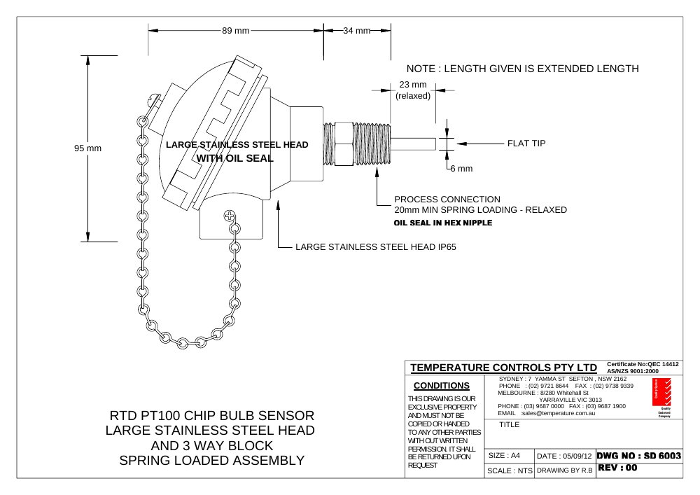 First page of SD 6003