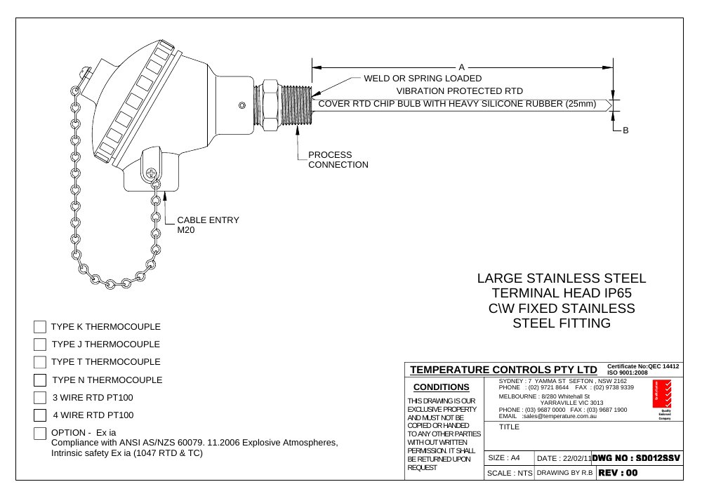 First page of SD 012SSV