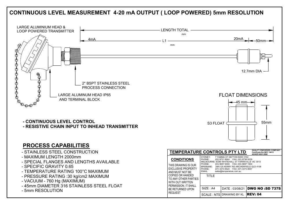 First page of SD 737S