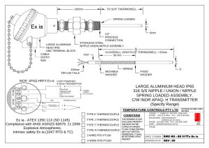 First page of SD 017Tx Ex ia