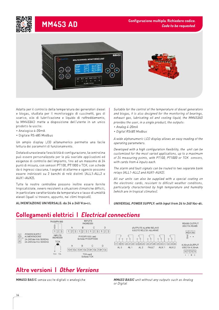 First page of CAT MM453 AD