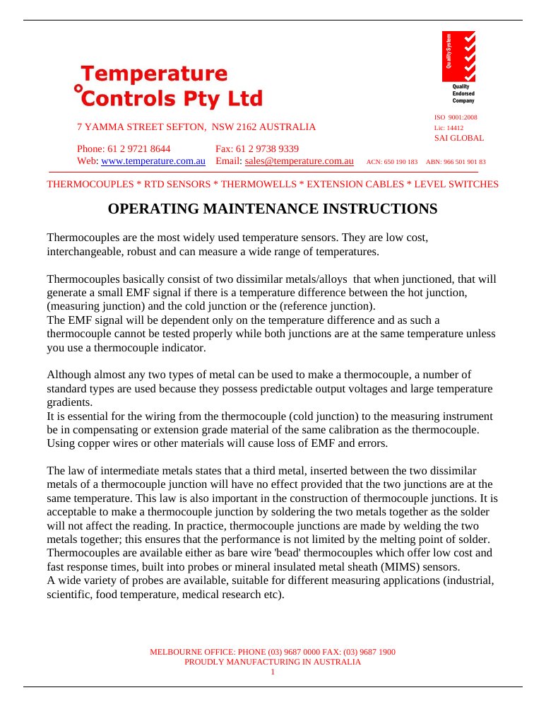 First page of 1117-Thermocouple
