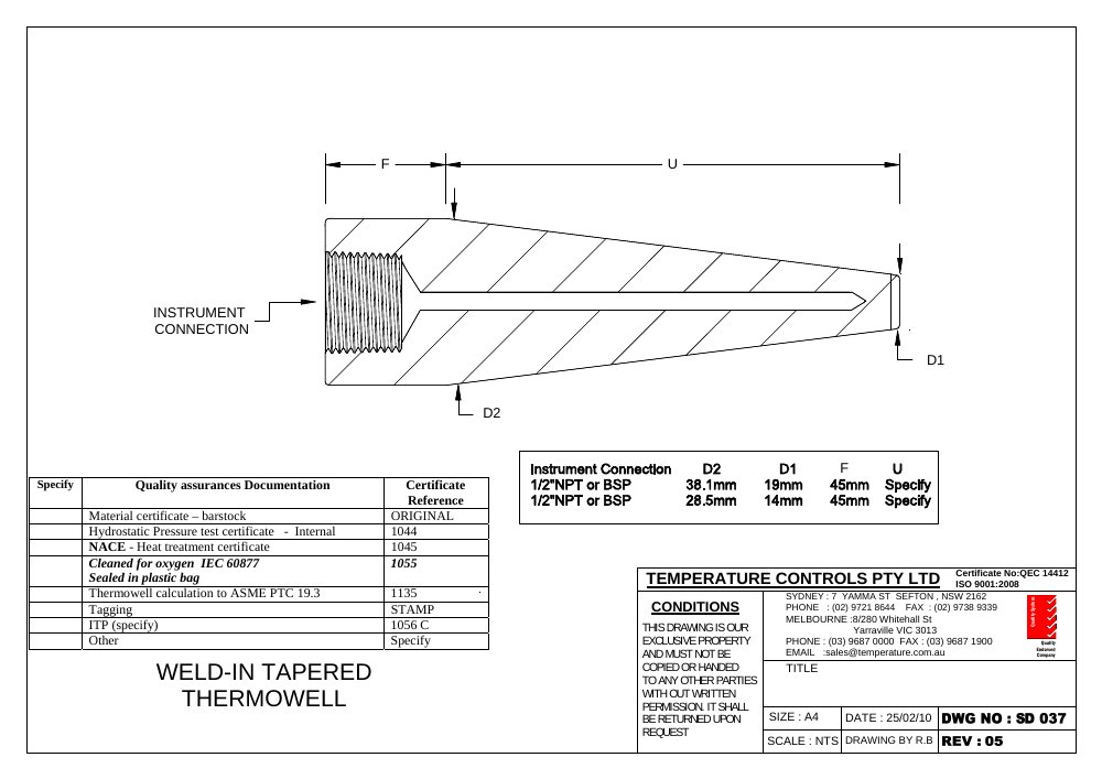 First page of SD 037