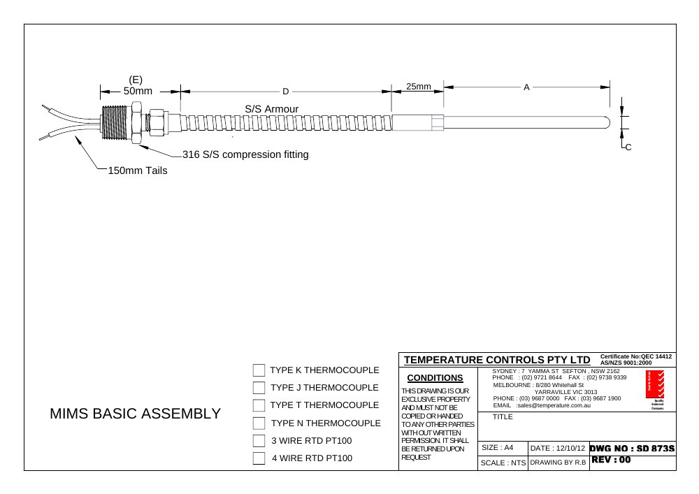 First page of SD 873S