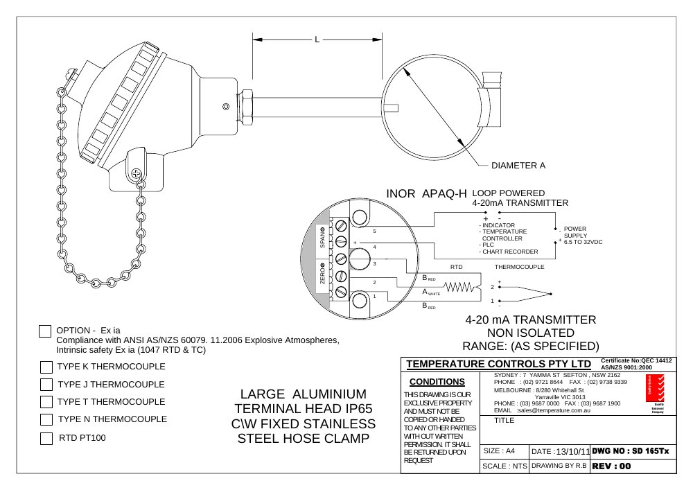 First page of SD 165TX