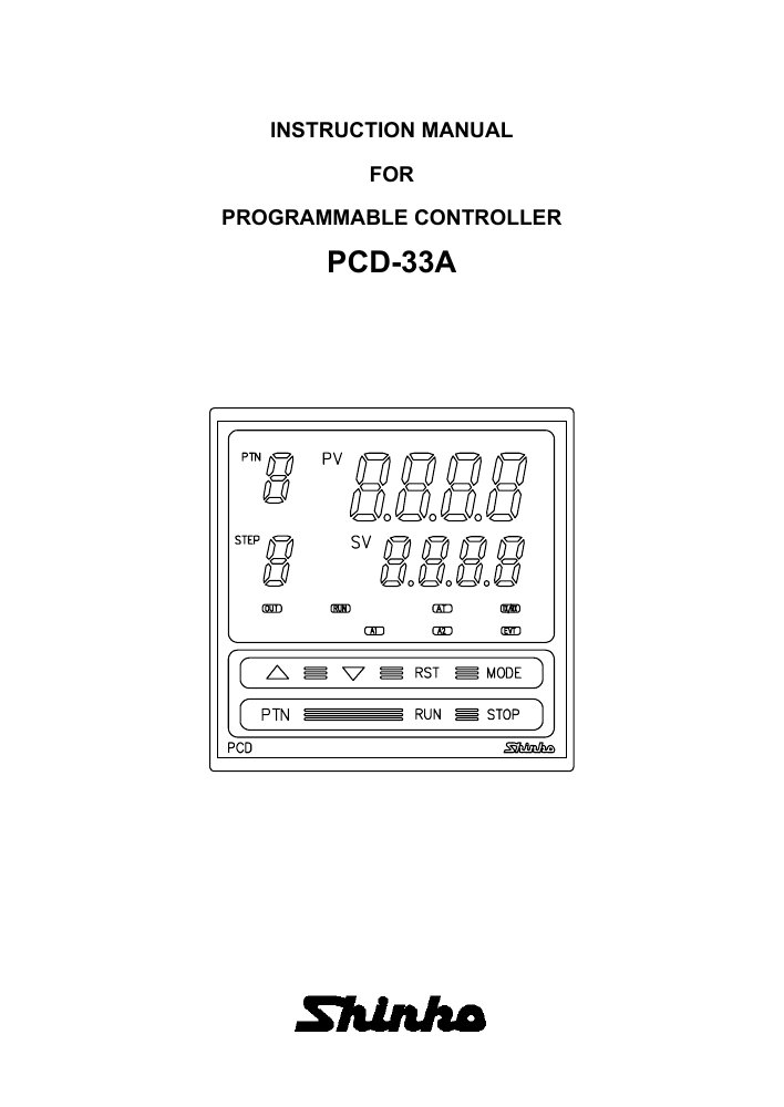 First page of PCD-33AInstructionManual