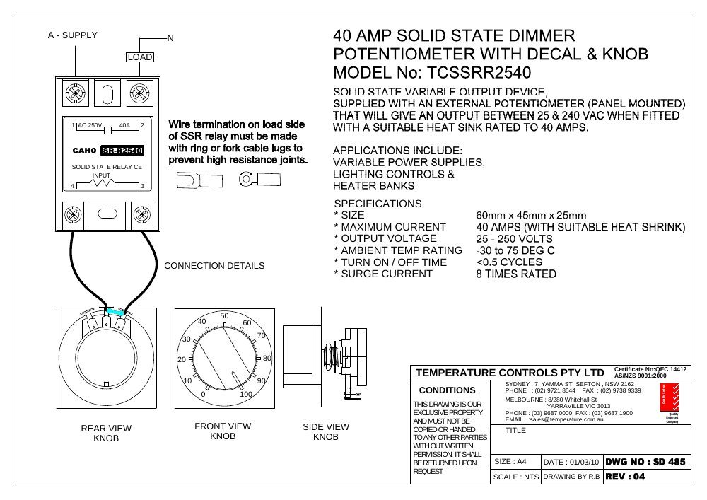 First page of SD 485
