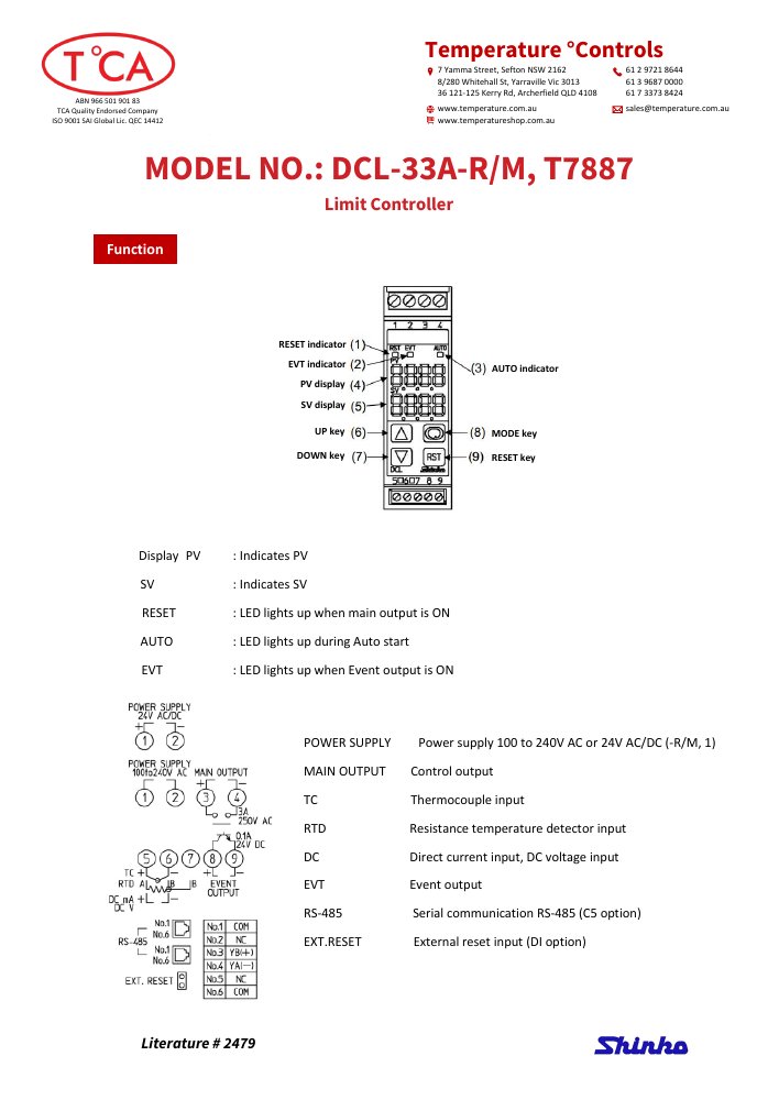 First page of