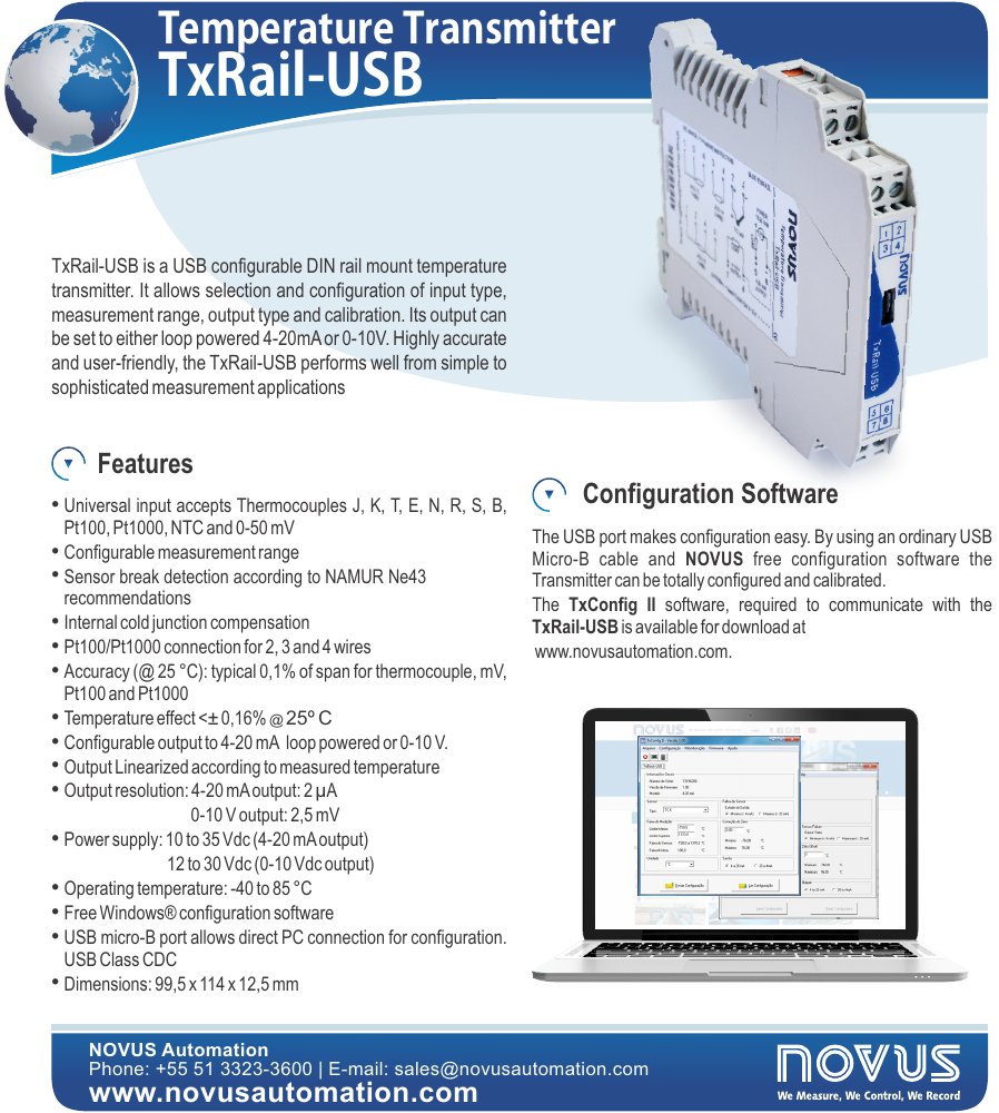 First page of flyer txrailusb
