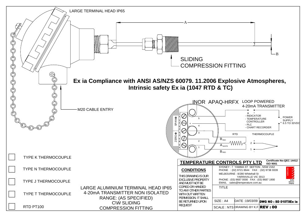 First page of SD 010txEx ia