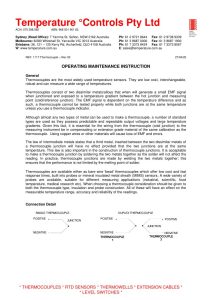First page of 1117 Thermocouple K