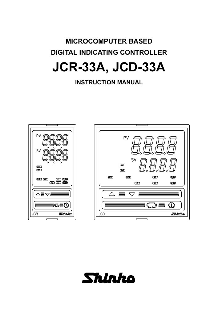First page of JCR-JCD-33AInstructionManual