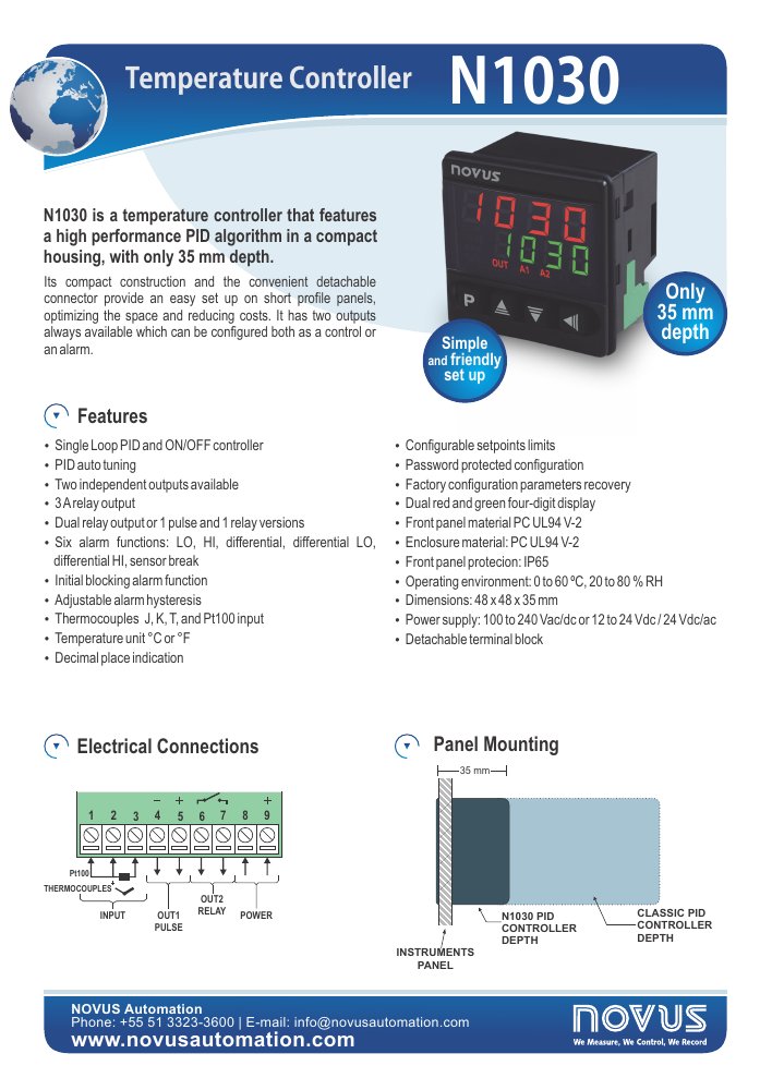 First page of flyer n1030