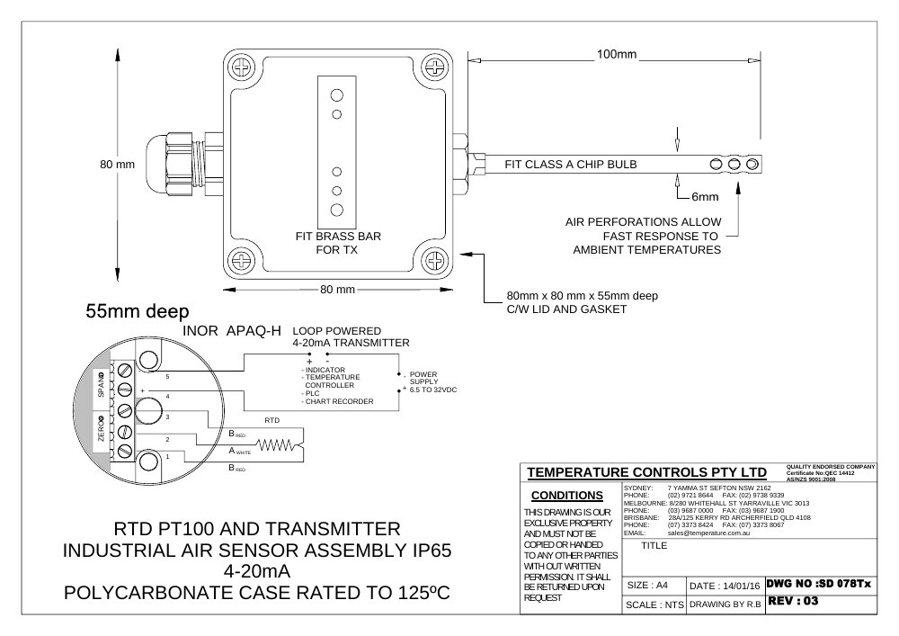 First page of SD 078TX