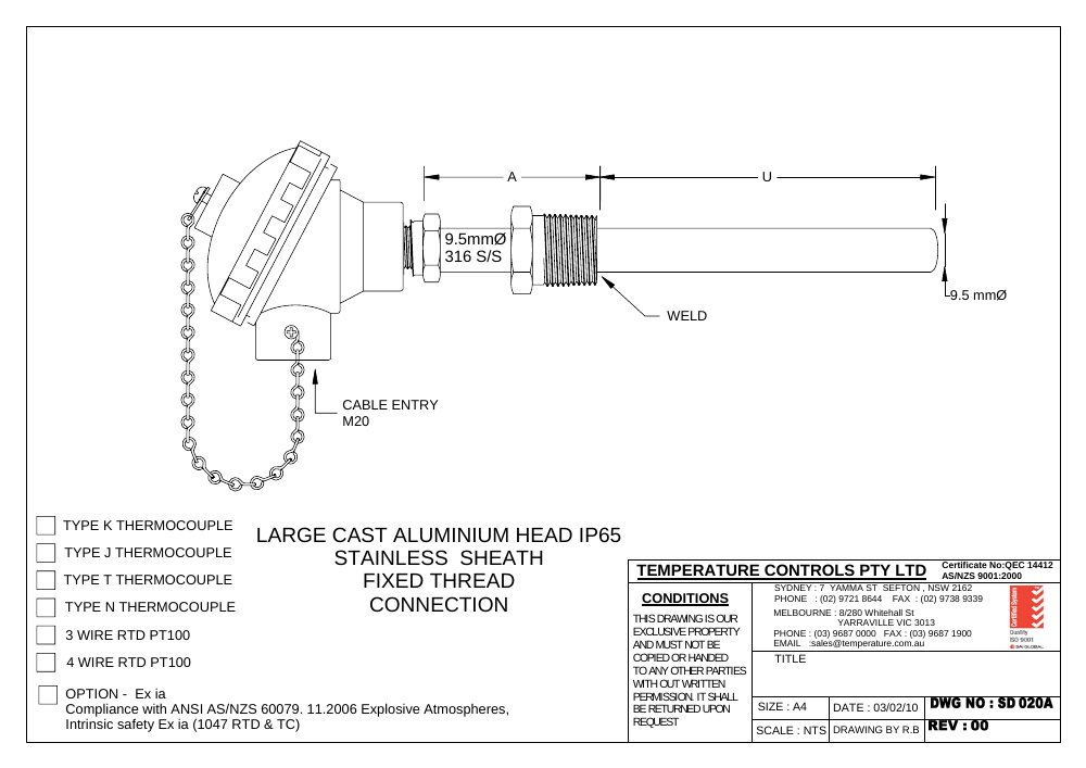 First page of SD 020A