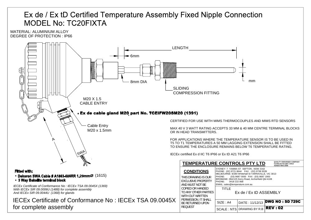 First page of SD 729C