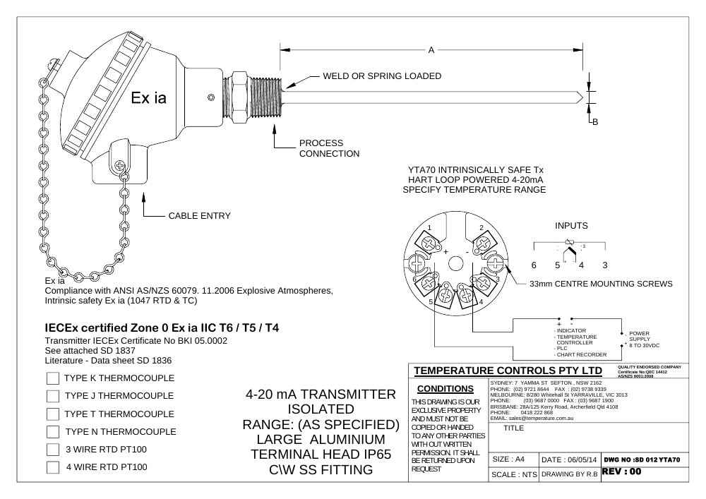 First page of SD 012YTA70