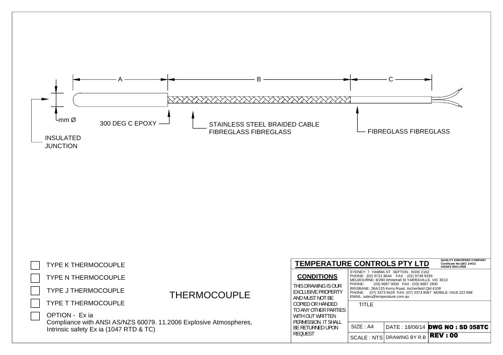 First page of SD 058TC