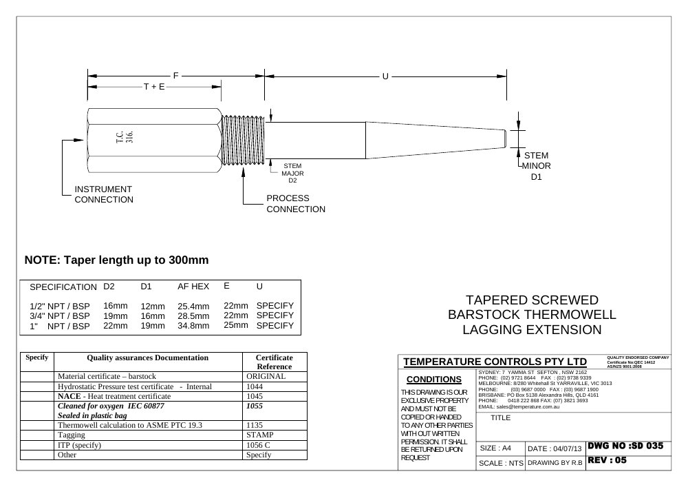 First page of SD 035
