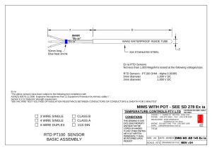 First page of SD 145 Ex ia