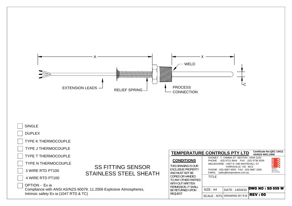 First page of SD 059 W