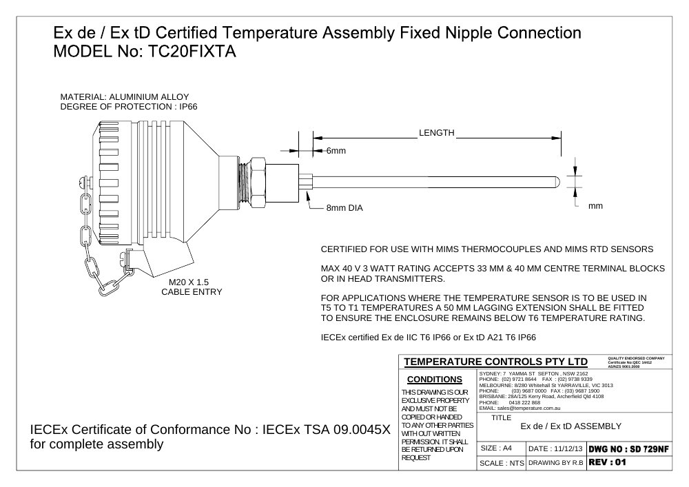 First page of SD 729NF